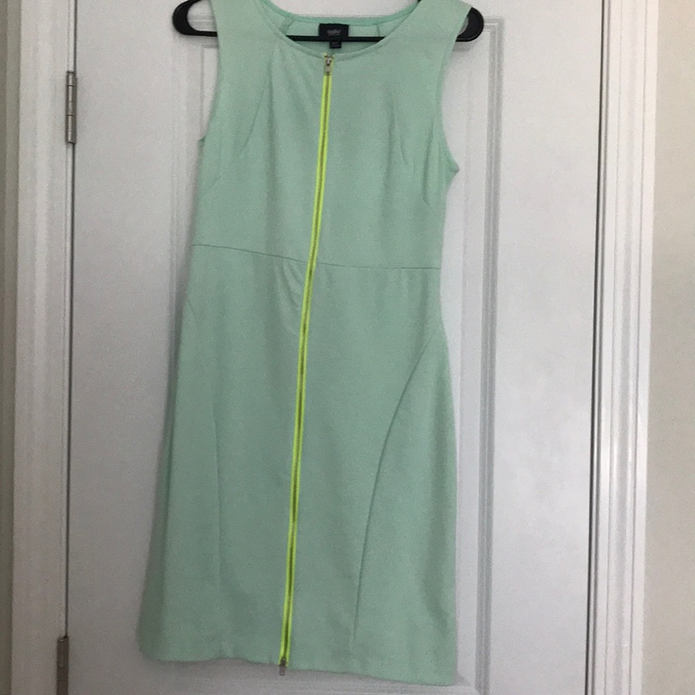Mint Green zipper front dress